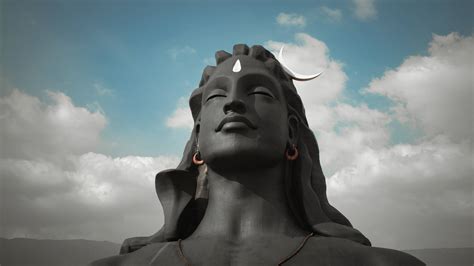 Download Adiyogi Shiva Statue In Coimbatore Wallpaper | Wallpapers.com