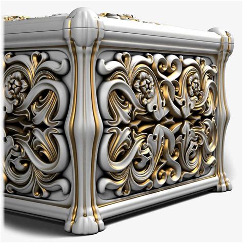 3d model of casket