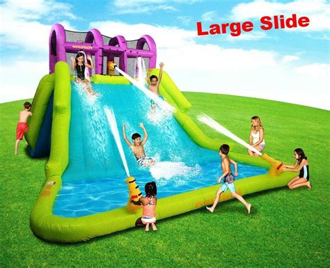 Huge Water Slide Park For Kids Toddler Inflatable Splash Pool Large ...