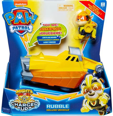 Spin Master Paw Patrol Mighty Pups Deluxe-Fahrzeug Rubble ab € 15,90 ...