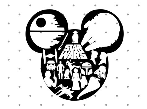 Mickey Mouse Star Wars Svg Star Wars Svg Mickey Mouse Ears Svg Etsy ...