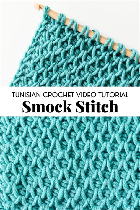 How to Crochet the Tunisian Crochet Smock Stitch - VIDEO TUTORIAL - TL ...