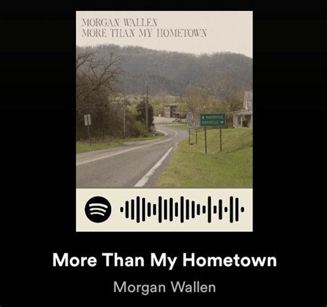 Spotify cover and song code for Morgan Wallen's song More Than My ...