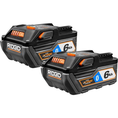 RIDGID 18-Volt OCTANE Bluetooth 6.0 Ah Battery (2-Pack)-AC8400806PN ...