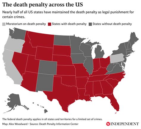 The death map: Which US states still have capital punishment, and who ...