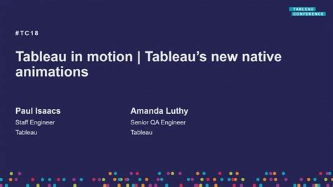 Tableau in motion | Tableau's new native animations - YouTube