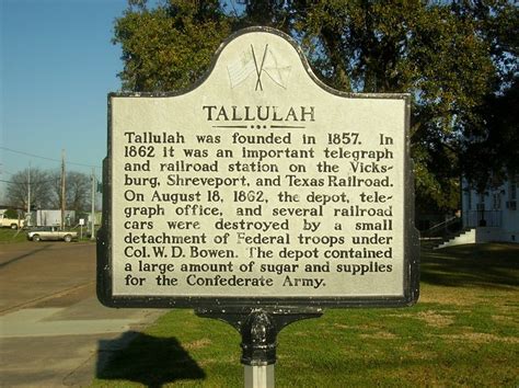 Historical Marker, Tallulah, Louisiana | Flickr - Photo Sharing!