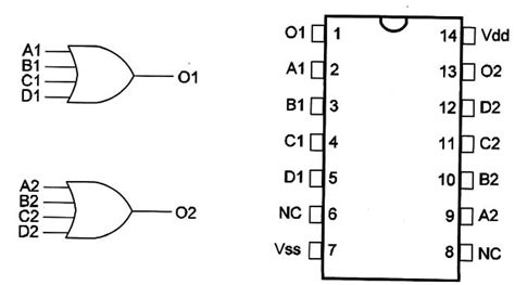 4072 Dual 4 Input OR Gate (CM047E)