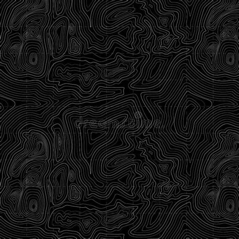 Black Background of the Topographic Map. Topography Map Art Curve ...