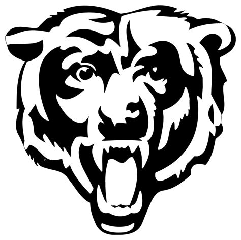 Free Chicago Bears Logo Black And White, Download Free Chicago Bears ...