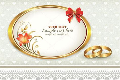 Télécharger - Carte d'invitation pour mariage — Illustration | Carte ...