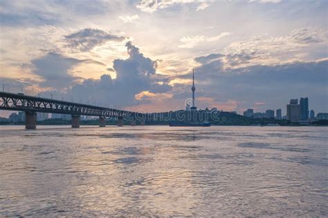 Wuhan City Skyline Scenery in Hubei, China Stock Photo - Image of high ...