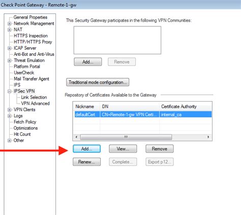 VPN certificates - Check Point CheckMates