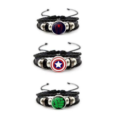 Marvel Comics Superheroes Leather Bracelet - Preeti