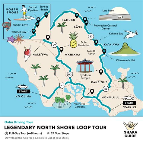 Printable Map Of Oahu Tourist Attractions