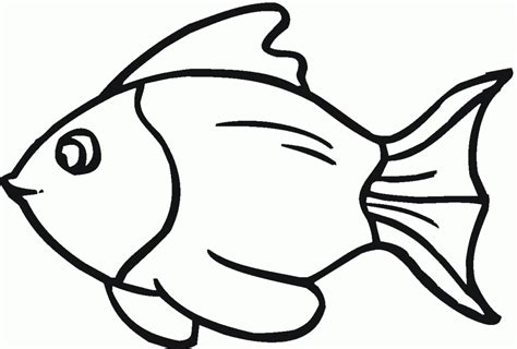 outline image of fish - Clip Art Library