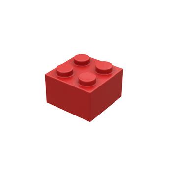 Lego Brick 2x2 Red Color by Witchayoot Ponpraserd | TPT