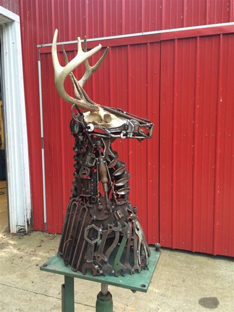 Deer Head made by: Mark | Metal art welded, Metal art, Art