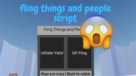 fling things and people script *pastebin* - YouTube