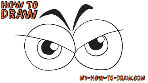 How to draw Angry Eyes - *EASY* step-by-step drawing tutorial - YouTube