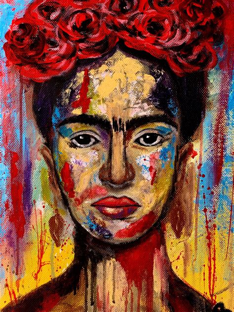 Frida Kahlo Art Painting Feminist Origin, Painting by Iuliia Bondarets ...