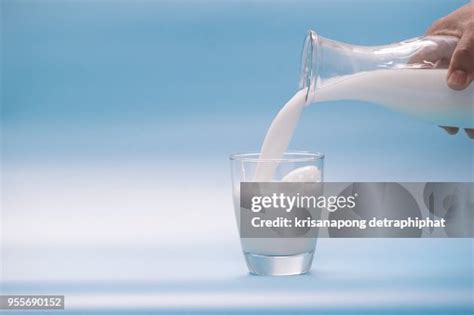 Milk On A Blue Backgroundmilkmilk Bottlemilk Glass High-Res Stock Photo ...