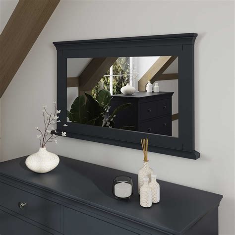 Swindon Midnight Grey Wall Mirror | Bedroom Furniture | Wall Mirrors