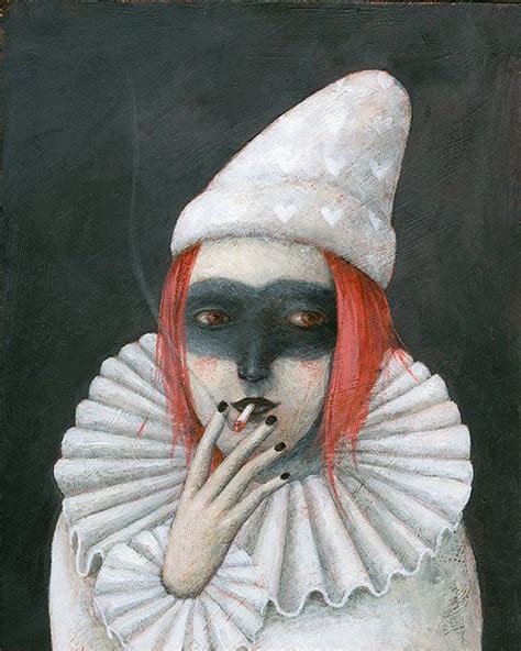 pulcinella 20X25cm by OfraAmit on Etsy, $80.00 Acrylic Painting On ...