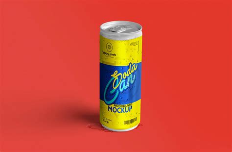 Soda Can Mockup - Mockup World