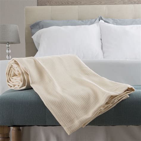 Somerset Home Off-White Cotton Bed Blanket, King - Walmart.com