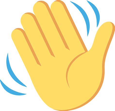 Open - Waving Hand Emoji Svg - Free Transparent PNG Download - PNGkey