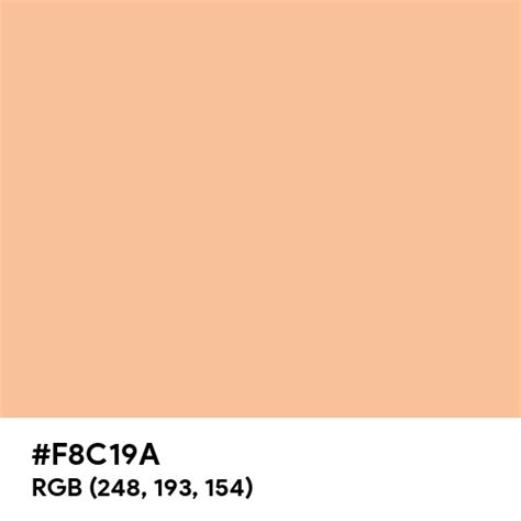 Cream Blush color hex code is #F8C19A