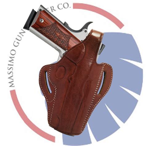 Massimo Gun Leather 1911 Commander Holster OWB 4.25"