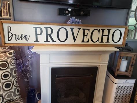 Buen Provecho Sign Extra Large Kitchen Sign Wall Hanging Wood | Etsy