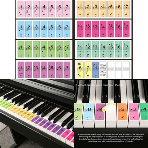 Piano Keyboard Note Labels