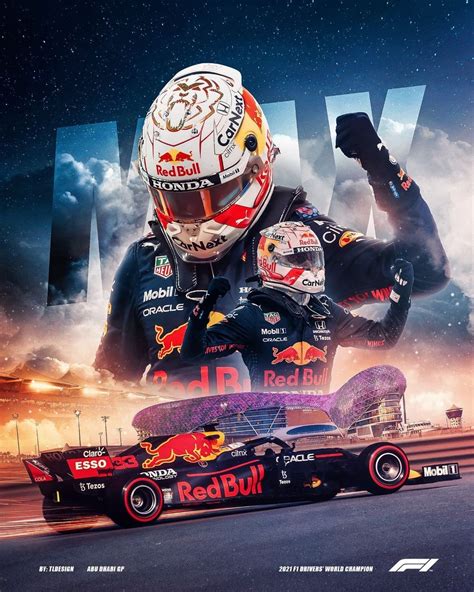 TL design on Instagram: “Max Verstappen world champion poster 🏆 What a ...