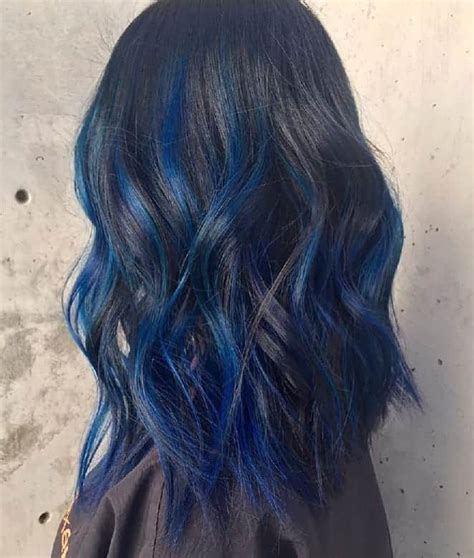 49 HQ Pictures Dark Blue Hair Highlights / 43 Beautiful Blue Black Hair ...