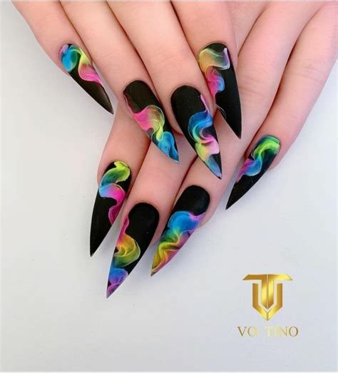 22 Pretty Acrylic Stiletto Nail Designs - The Glossychic