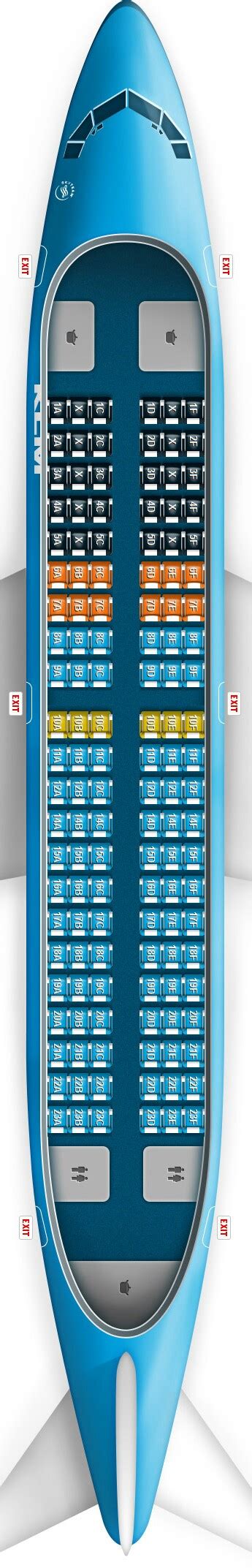 KLM 737-700 Seat Map Airbus, Boeing, Airline Alliance, Klm Airlines ...