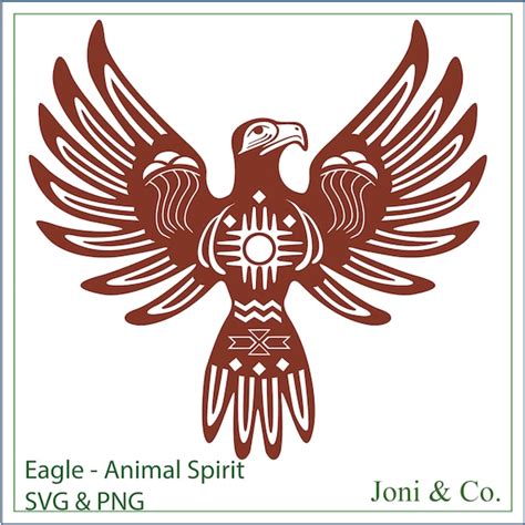 Eagle SVG American Indian Eagle Spirit animal totem | Etsy