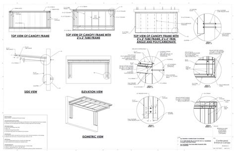 Entrance / Overhead Canopy Details | Commercial Metal Canopy Drawings