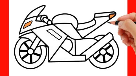 HOW TO DRAW A MOTORCYCLE EASY