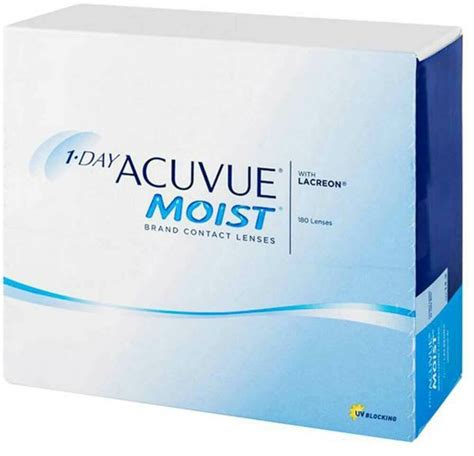 ACUVUE MOIST Daily Clear Contact Lenses 180 Pc