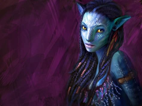 Download Braid Pointed Ears Yellow Eyes Neytiri (Avatar) Na'vi Movie ...