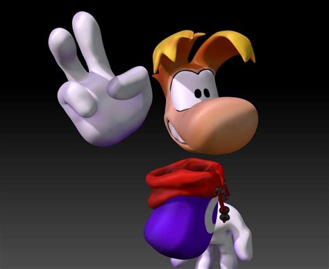 Rayman 3D Model 02 by sav8197 on DeviantArt