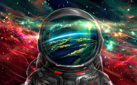 Download Vector Illustration Of Spaceman Wallpaper | Wallpapers.com