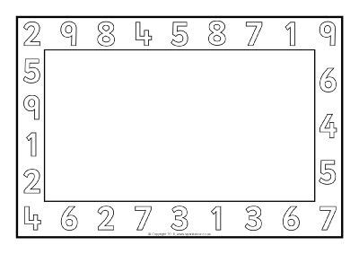 Number A4 Page Borders - Black and White (SB11411) | Math border, Maths ...