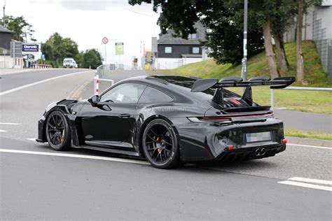 2022 Porsche 911 GT3 RS Shows More Skin, Huge Wing Ain’t Going Nowhere ...