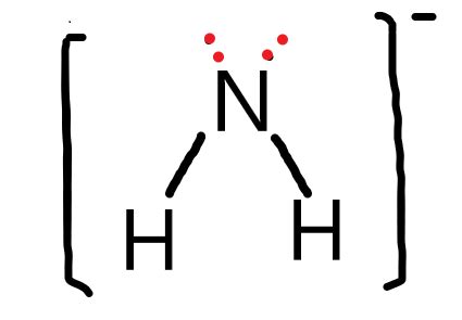 valence bond theory - Why does the Lewis structure for NH2 have 4 dots ...