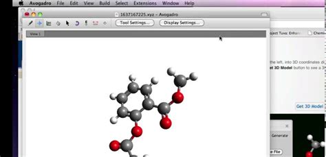 ChemDoodle 2D to 3D Coordinates demo - YouTube